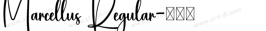 Marcellus Regular字体转换